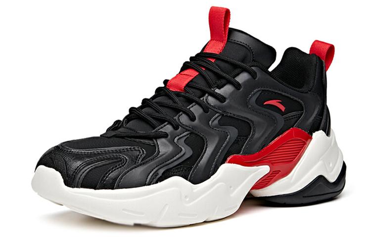 Men's Sneakers Anta All Over Victory Slip Resistant Abrasion Resistant Low top Chunky Sneakers Men's Black