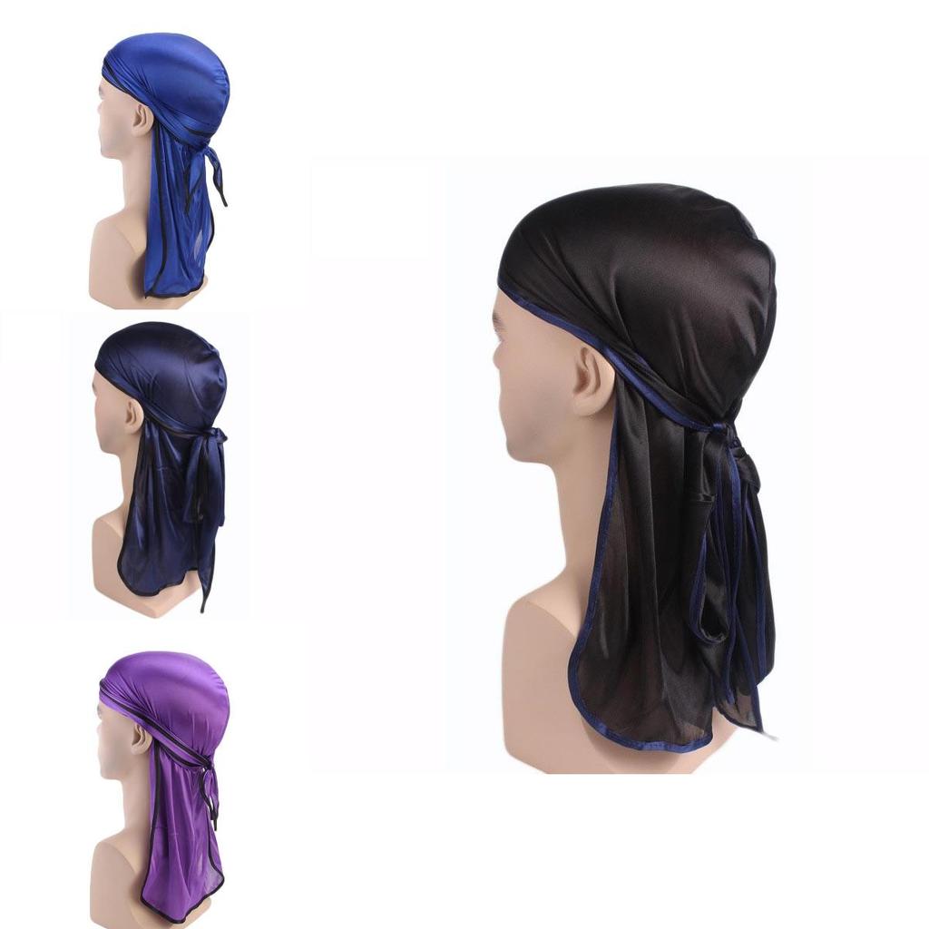 Высококачественная унисекс шелковая дурага бандана шапка с длинным хвостом для максимального комфорта