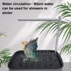 Parrot Bathtub with Pump Automatic Circulating Water Birds Shower Fountain USB Powered Parakeet Bath Box for Cockatiel Lovebird Conure Budgie