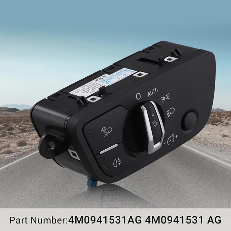 Car Front Headlight Switch 4M0941531AG 16939698 Replacement Auto Headlight Adjuster Switch 4M0941531AA