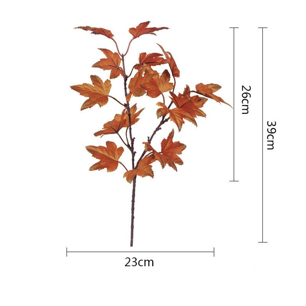Thanksgiving Day Wedding Decoration Harvest Day Artificial Plant Fake Maple Leaf Flower Arrangement