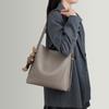 Bag Versatile New Genuine Leather Women's Bag Bucket Bag High-end Large Capacity Commuting Armpit Bag Shoulder Bag
