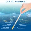 100 шт. Тест-полоски для аквариума 5-17 в 1 Набор для тестирования аквариумной воды с пробиркой Тестирование воды в аквариуме, пруду на железо, медь, нитраты, нитриты