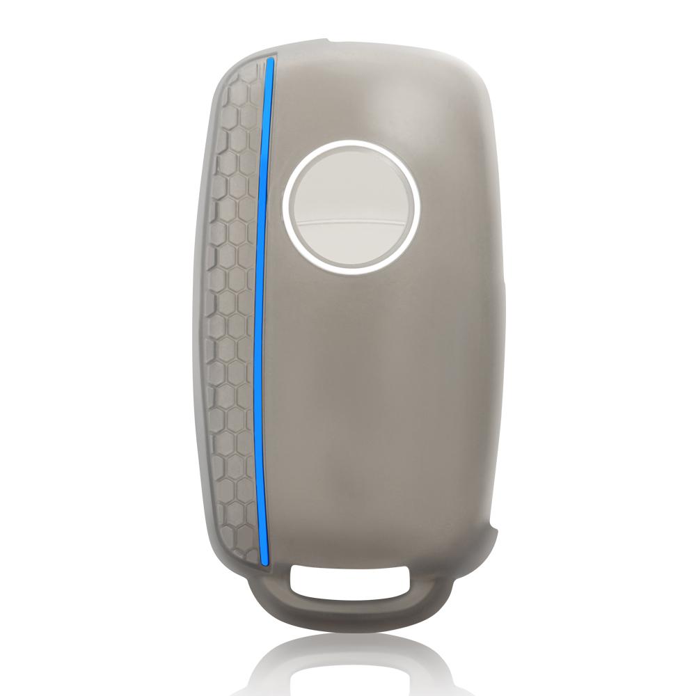 Силиконовый чехол для дистанционного ключа автомобиля для VW Volkswagen Touran Caravelle Polo Golf 6 Passat B5 для Skoda Fabia Octavia аксессуары