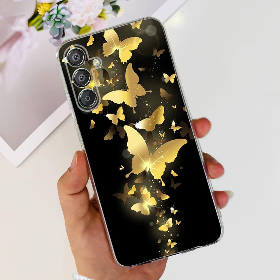 For Samsung Galaxy M15 5G Case SM-M156B Luxury Marble Clear Silicone Soft TPU Phone Cover For Samsung Galaxy F15 5G
