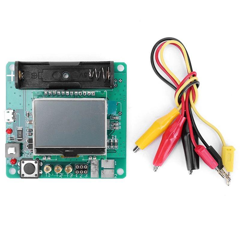 AEE4-1Set 3.7V ESR Meter Rechargeable Inductor Capacitor Tester Lithium Battery Inductance Capacitance Meter DIY MG328 PC+Metal