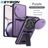 KEYSION Чехол-кошелек с держателем для карт для HONOR X9c 5G, с защитой камеры на сдвижной панели, с подставкой, противоударный чехол для Magic 7 Lite 5G
