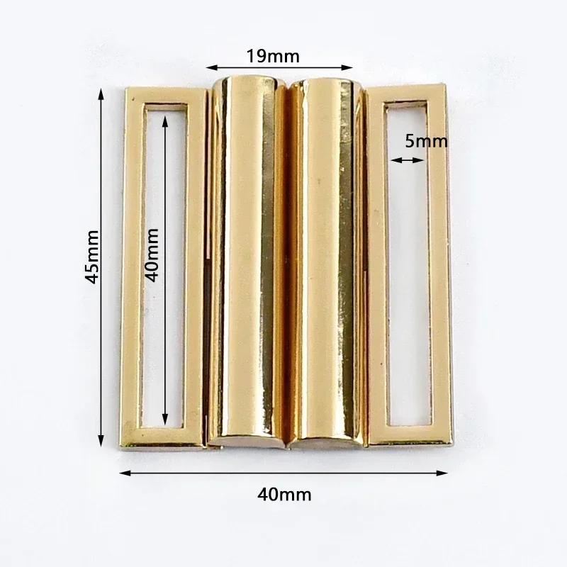 Meetee 1/2/4/5 шт. 30-60 мм Металлическая пряжка для ремня на талию Ленточная лента Регулируемая застежка Пальто Пуховик Ремни Декор Крючки Пряжки Аксессуары