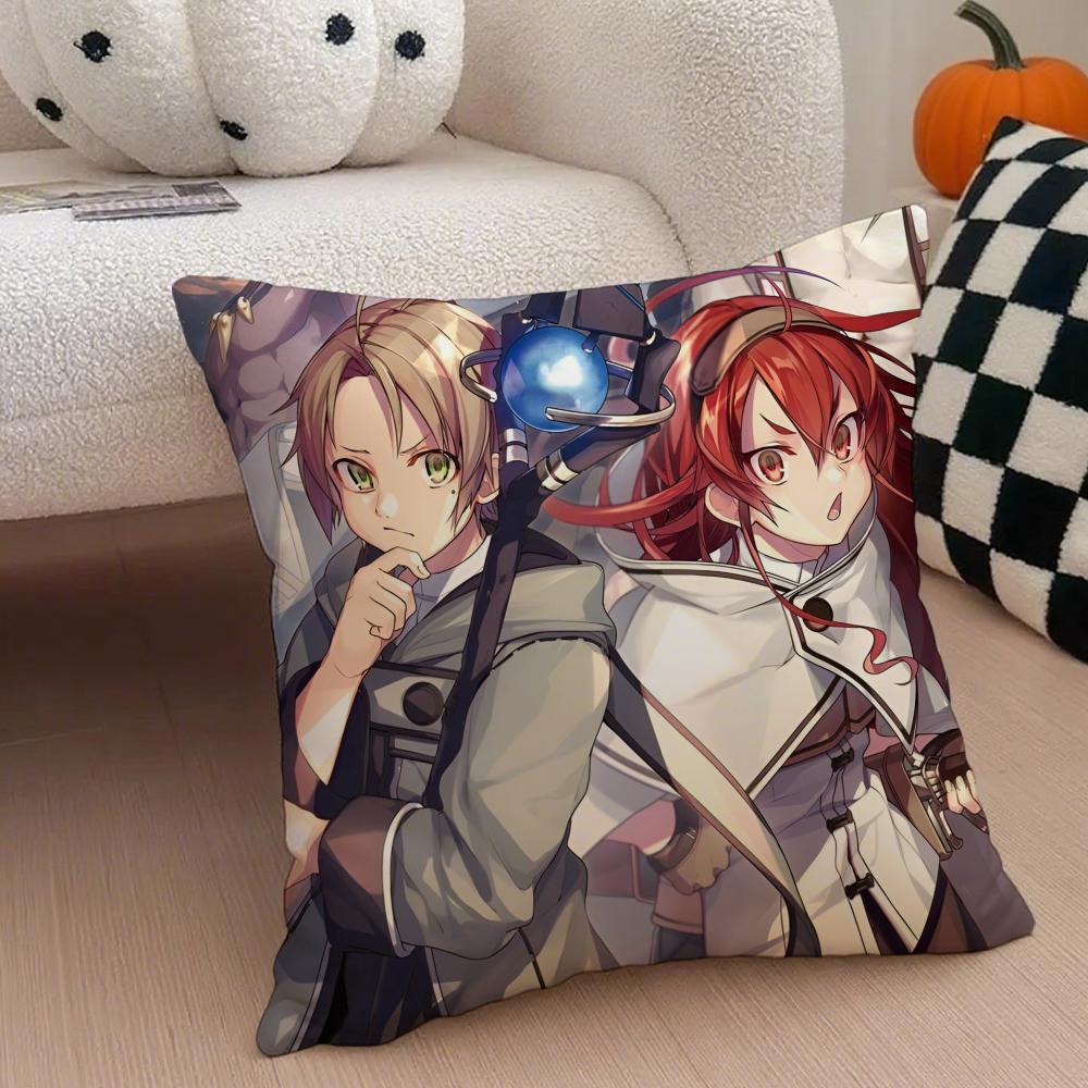 Аниме M-Mushoku Tensei Наволочка Противопылевой клещ Наволочка Невидимая молния Шелковистый короткий плюш Чехол на подушку для дивана