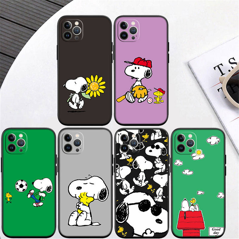 Чехол для телефона ED44 S-Snoopys для iPhone 6 6s 7 8 11 12 13 14 15 XS Pro Max XR X SE Samsung S20 S21 S22 S23 S24 FE Ultra Plus Lite S21S A55