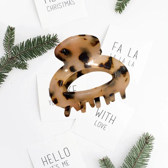 Мини-заколка для волос для женщин и девочек, противоскользящая заколка с леопардовым принтом, сильный коготь, контрастный цвет, коготь для волос, заколка-краб, шпилька для укладки, зажим для волос, аксессуары для волос