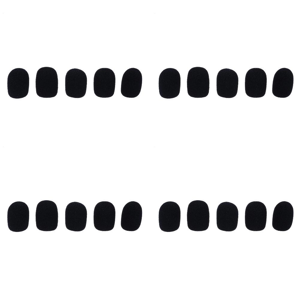 5 шт. мягкая эластичная губка для микрофона с воротником для гарнитуры