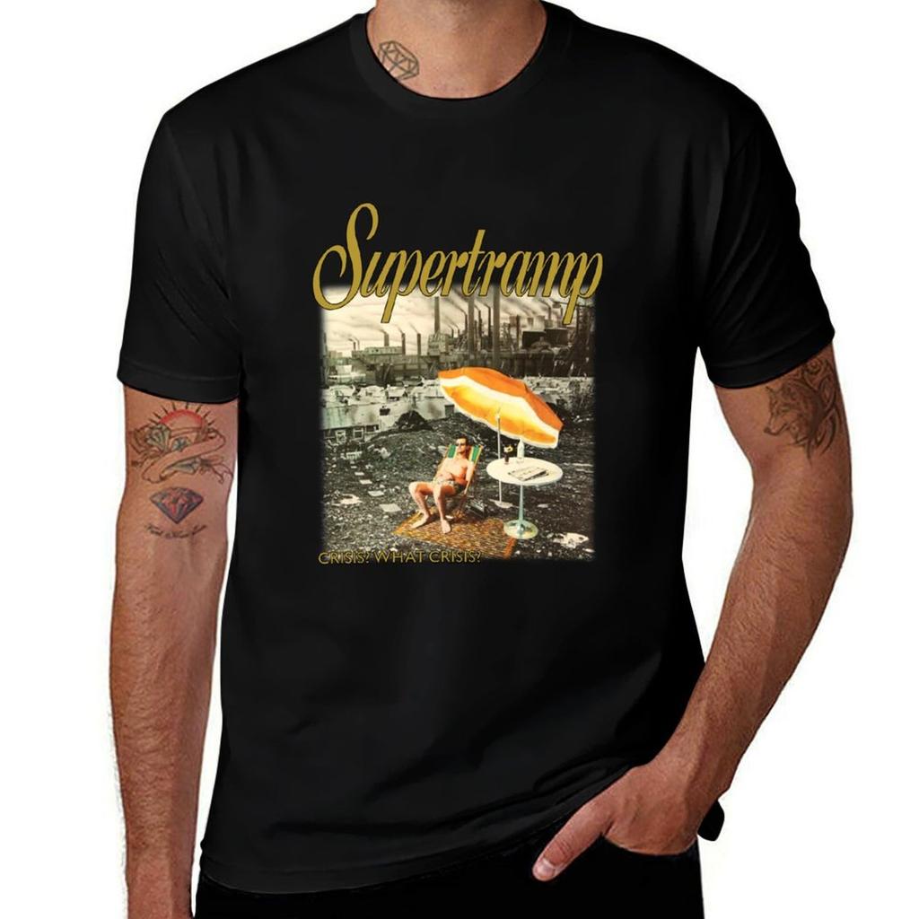 Súpértrámp Crisis What Crisis T-Shirt Big Size Loose Fit Tee Shirt