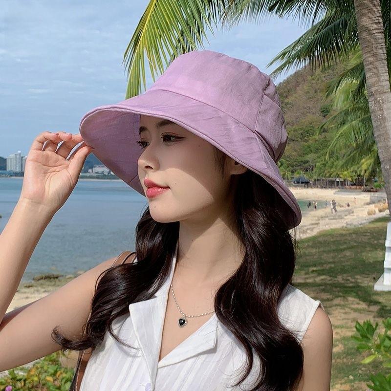 Summer Women Floppy Hat With Sun Protection And Breathable Polyester For Casual Sunshade