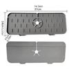 Faucet Mat Kitchen Sink Silicone Splash Pad Drainage Waterstop Bathroom Countertop Protector Quick Dry Tray