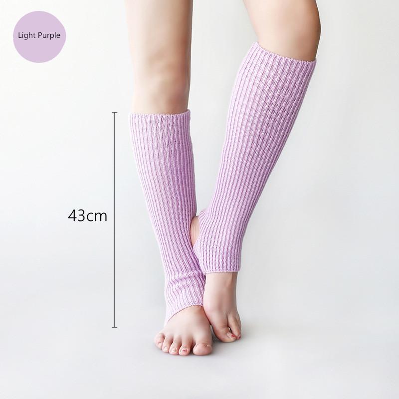 10 цветов, 2 размера, чехол для ног для взрослых, балетных танцев, защита пятки, вязаные шерстяные теплые носки для йоги, чулки