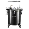 Pressure Pot Paint Tank, 40 L Heavy Duty Steel Pressure Pot Tank, Spray Paint Pressures Pots with Three Quick-Connect Couplers for Home Use, DIY, Art
