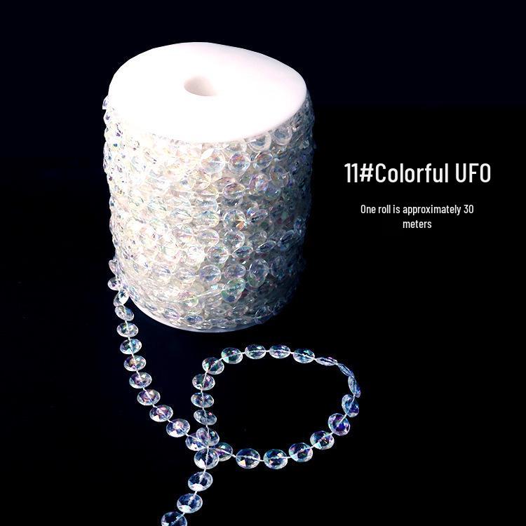 Акриловая хрустальная шторка из бусин для свадебного потолочного декора