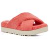 UGG Suede Plaid Cross Fashion Slippers Women Slippers Pink 1126385-PBLSS