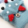Winter Mittens Reindeer Plush Gloves Korean Style Half Finger Knitted Gloves  Winter
