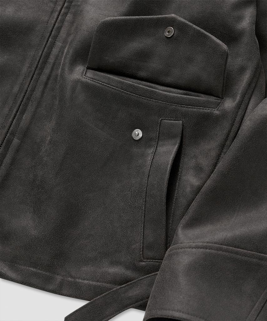 Pealp Vintage Faux Leather Jumper 14(Black)