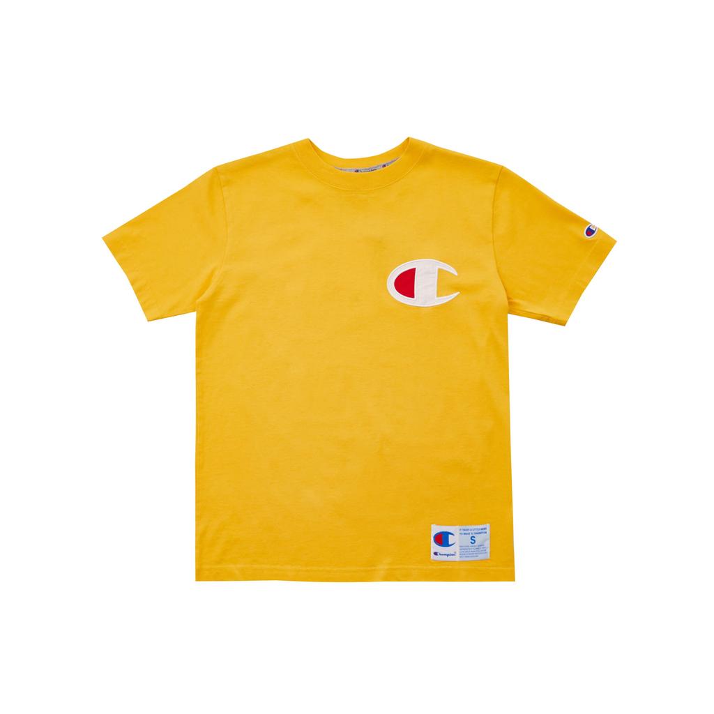 Champion T Shirt Japan Version Unisex Yellow C3-R304-1-M501