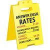 Funny Office Cubicle Decor Answer Desk Rates Desk Sign Team Office Gag Gifts for Coworker Teammate Employee Boss Manager Supervisor