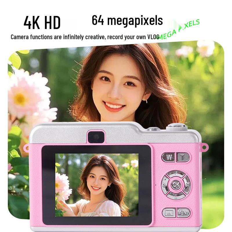 HD Flip Screen Selfie Mirrorless Camera for Outdoor Use