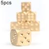 5 шт. 15x15 мм Многогранные кубики из цельной латуни Клуб Бар Игра на столе Вечеринка Принадлежности