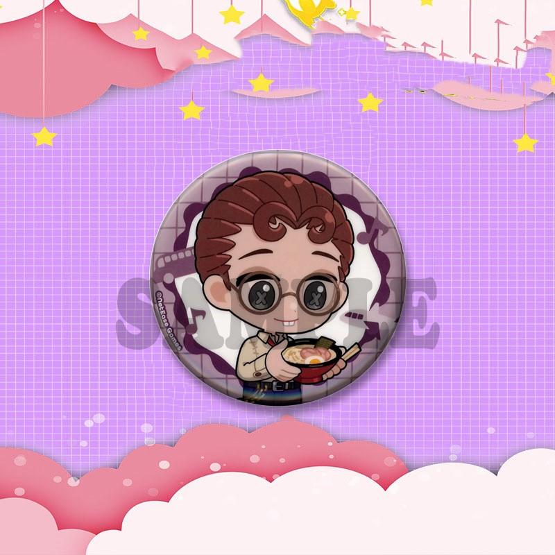 Game Peripheral Identity V Round Brooch Cartoon Emma Emily Lanternist Badges DIY Clothes Backpack Accessories Jewelry Pins Gifts