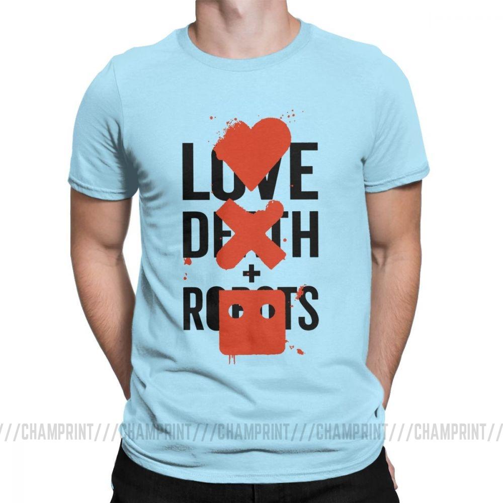 Крутая футболка Love Death And Robots Футболка Большого Фаната Хэви-метал Научная фантастика