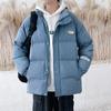 Хлопковое пальто мужское новое зимнее бархатное утолщенное хлопковое пальто хлопковая куртка мужская модная брендовая зимняя пуховая хлопковая куртка