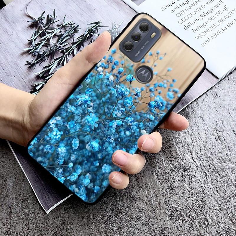 Чехол для телефона Baby Breath Flowers для Moto G84 G22 G32 G42 G52 G62 G53 G72 G60 G60S G100 G10 G20 G30 G13 G50 G 5G G Pure