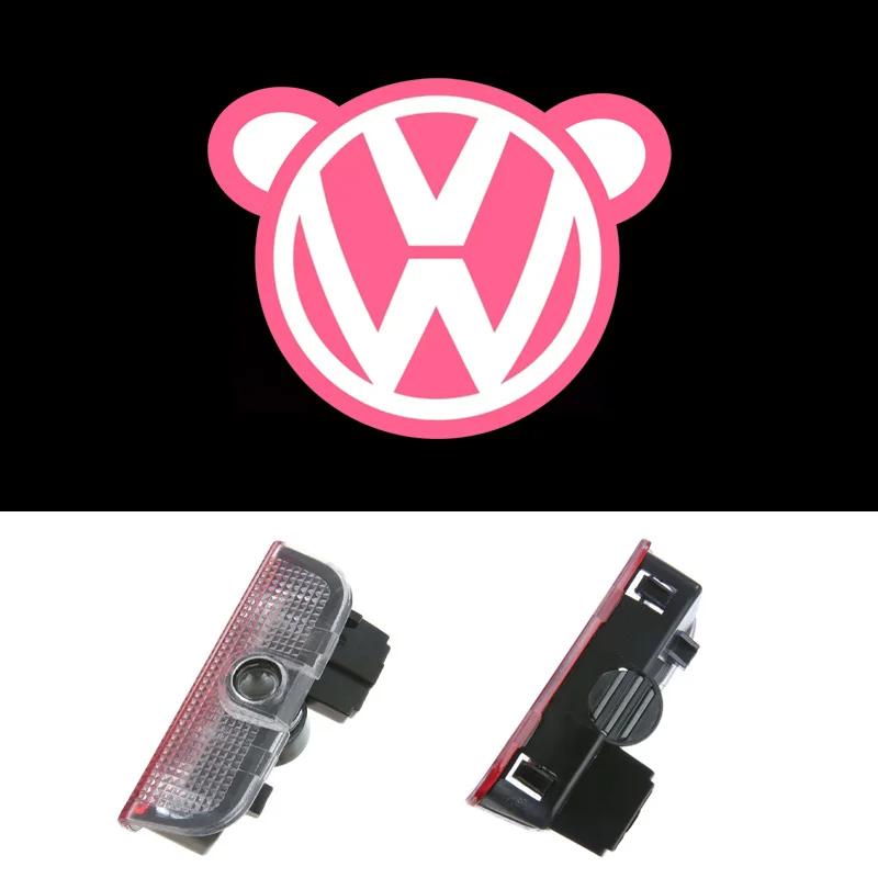 2026 Hot For VW VOLKSWAGEN LED Car Door Welcome Logo Projector Ghost Shadow Light For VW Volkswagen Tiguan MK1 MK2 Sagitar Passa