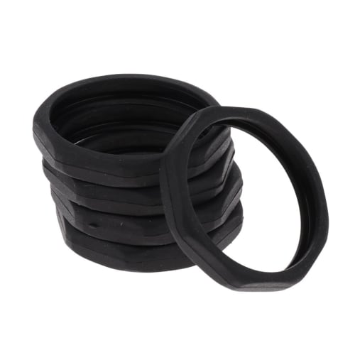 Perfk 5-Piece Microphone Slip Protective Rings, Microphone Accessories, Available In 3 Colors - Black