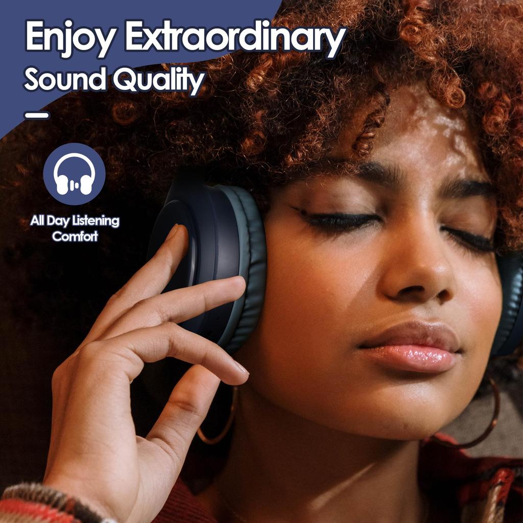 Наушники Bluetooth-вкладыши, 3EQ, музыкальные режимы с микрофоном, Hi-Fi стерео, складная беспроводная гарнитура, глубокие басы для домашнего офиса, мобильного телефона, ПК