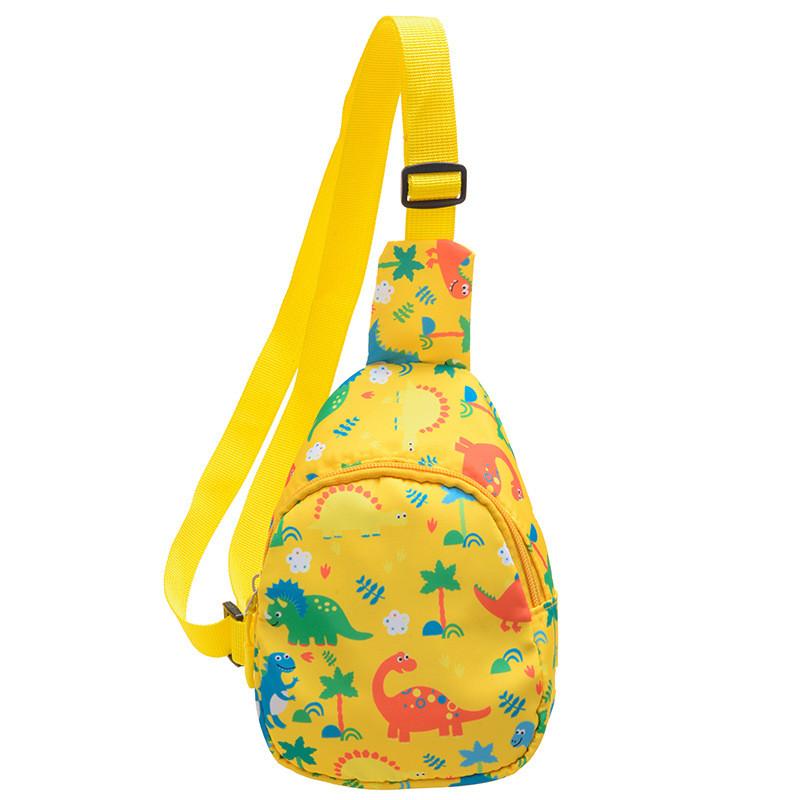 High Quality Children's Dinosaur Chest Bag Cute Cartoon Print Sling Bag For Kids
