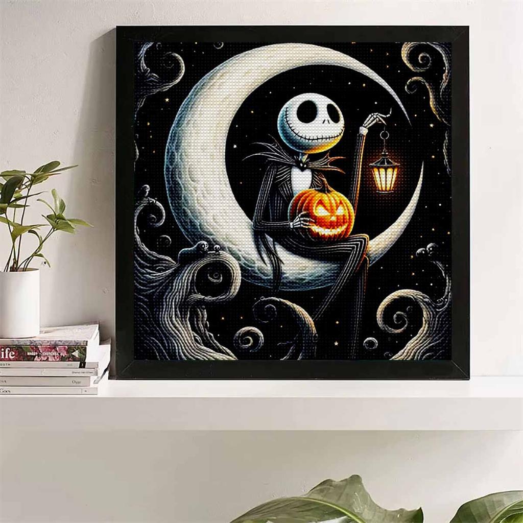 5D DIY Алмазная Живопись Декоративный Скелет и Луна Полная Круглая Выкладка Пейзаж Алмазная Вышивка Наборы для Вышивания Крестом Домашний Декор Подарок