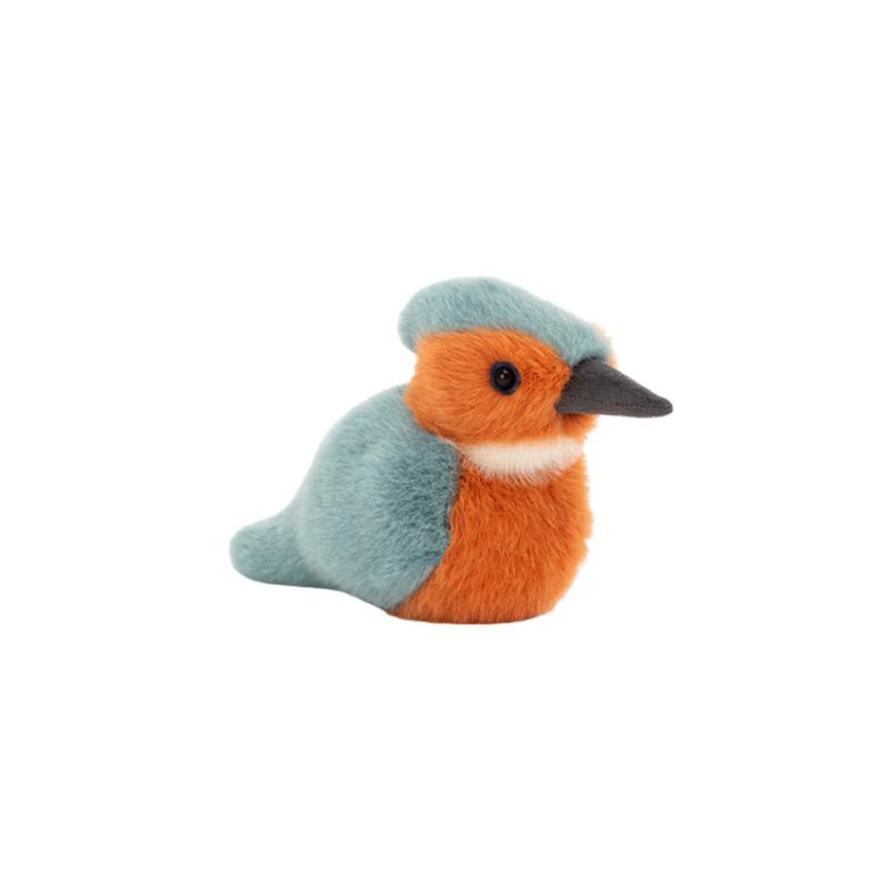 JELLYCAT Серия Птицы Животное Бодрин Зимородок Успокаивающая Кукла Плюшевая Кукла Высота 10 см
