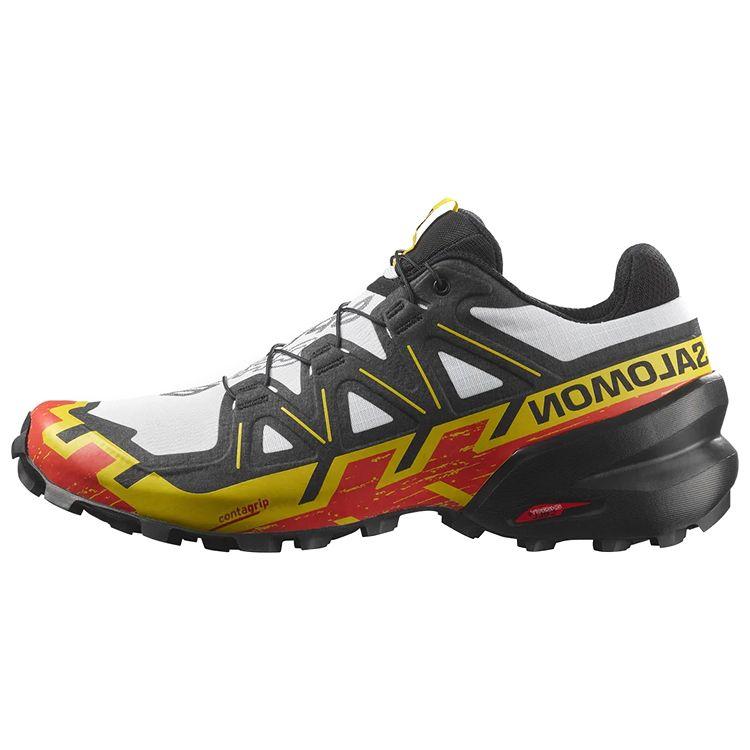 SALOMON Speedcross 6 Удобные Нескользящие Прочные Поддерживающие Низкие Походные Кроссовки Мужские Походные Кроссовки Черные Белые Желтые 417378