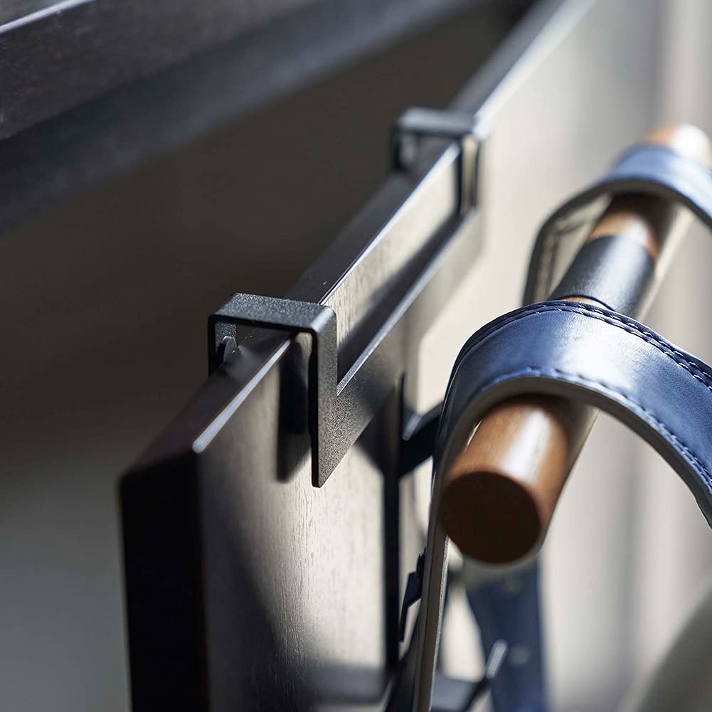 Yamazaki Shoe Cabinet Door Randoseru & Backpack Hanger, Brown, Approx. W26 X D9.5 X H16cm, Rin, Easy Installation, Simply Insert Into Door, 5240