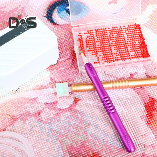 Электрическая ручка для алмазного искусства, перезаряжаемая вакуумная ручка, инструмент для искусственного алмазного искусства с сумкой для хранения для рукоделия в области алмазного искусства