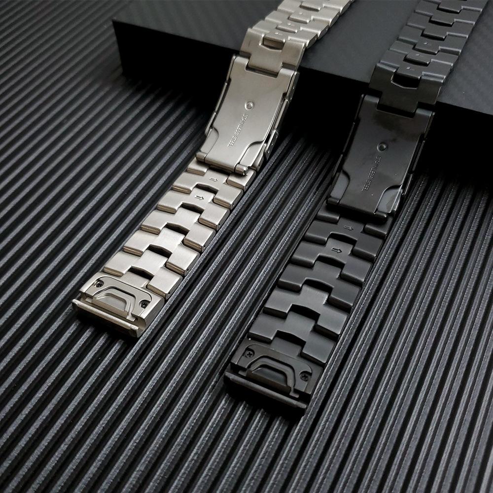 High Quality 26MM Quickfit Titanium Alloy ROHS Certified Custom Logo Watch Bracelet Bands for Garmin Fenix 7 7x5X X3 6X 3HR