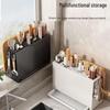 Multifunctional Kitchen Countertop Storage Rack with Knife & Chopstick Holder