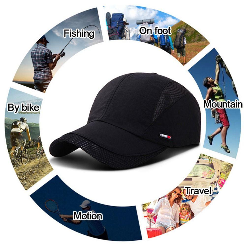 Waterproof Quick Dry Outdoor Space Sun Hat Mesh Baseball Cap Snapback Hats
