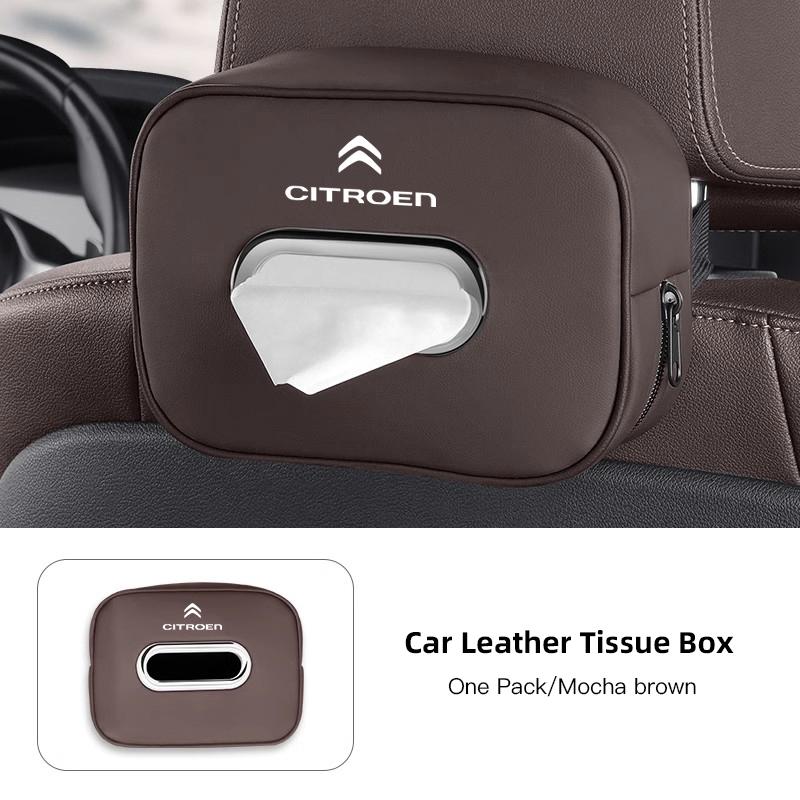 JYRN8 High-capacity Car Interior Tissue Box Kleenex Storage Bag Accessories For Citroen C1 DS3 C2 C3 Vts C4 Saxo C4L C5 C6 C8 Xsara