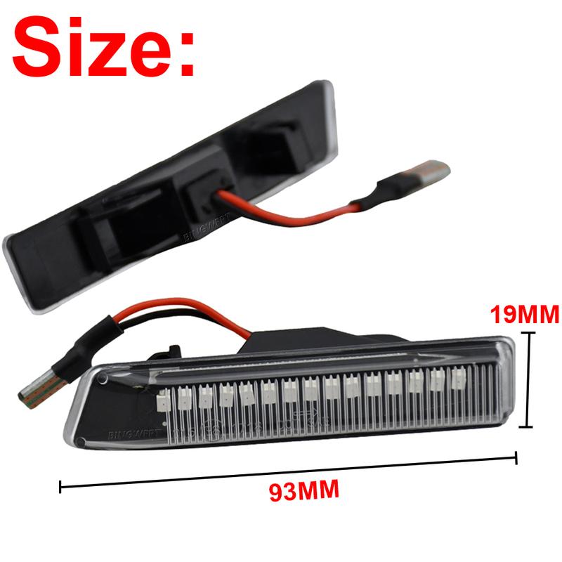 For BMW X5 E53 3 Series E36 Side Marker Blinker LED Dynamic Turn Signal Light Flasher Flowing Water Blinker Flashing Light