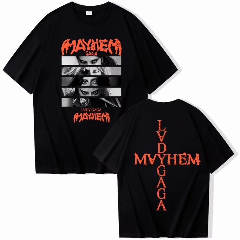 Футболка Lady Gaga Violent Tour Унисекс Летняя Новый Стиль Универсальная Повседневная Футболка Уличный Стиль