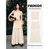 Za2025 Summer New Women Clothes Wrap-around Style Top 4192043 712 Knitted Skirt 4192042 712