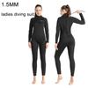 Women One Piece Wetsuit 1.5mm Neoprene Back Zip Drawstring Wetsuit Keep Warm Quick Drying UPF Comfort Dive Suit for Surfing Snorkeling Diving Swimming